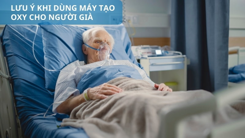 Lưu ý khi dùng máy tạo oxy cho người già